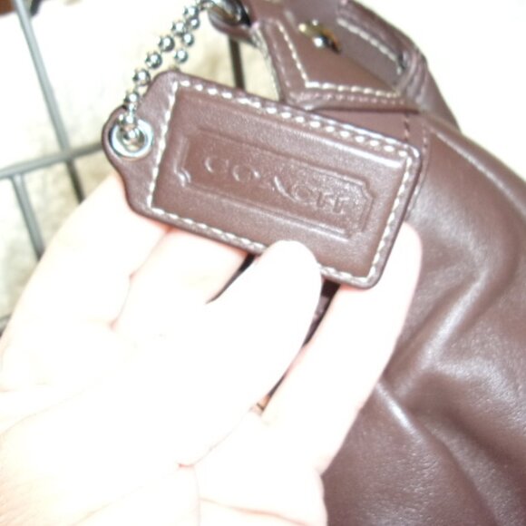 E-132 COACH LYNN SOHO BROWN HOBO BAG - Picture 4 of 15